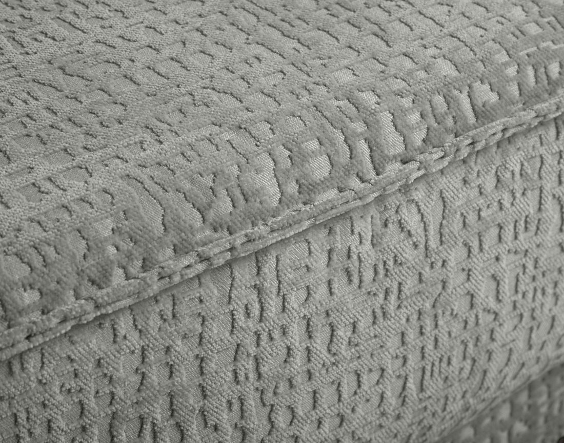 Canapé d'angle convertible avec coffre en tissu velours relief Charlie Canapé d'angle convertible avec coffre en tissu velours relief Charlie