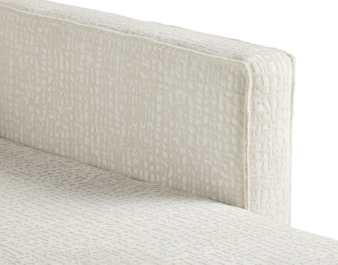 Canapé panoramique convertible coffre en tissu velours relief Charlie Canapé panoramique convertible coffre en tissu velours relief Charlie