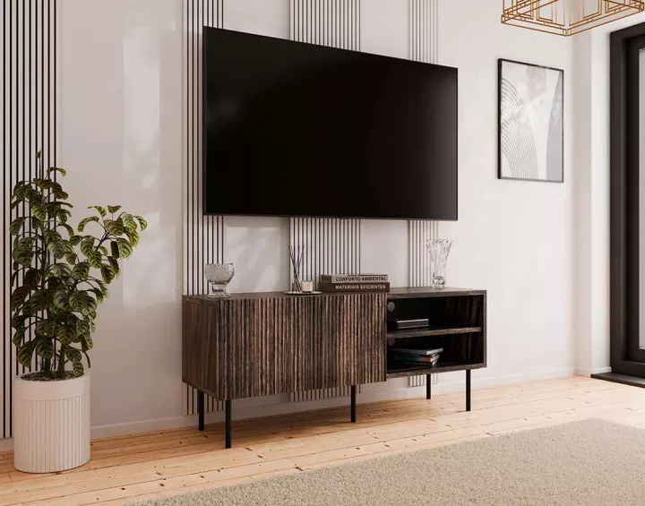 Meuble TV bois 150 cm Franco