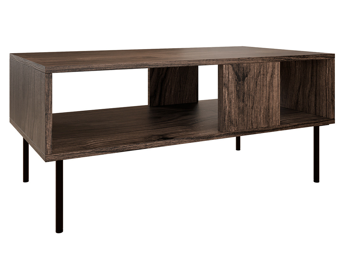 Table basse bois 1 niche 100 cm Franco