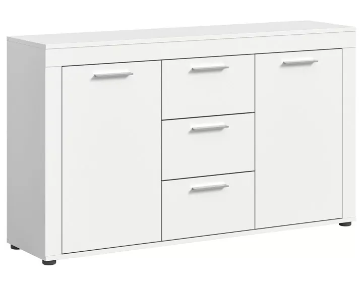 Buffet bas blanc 125 cm Stafford