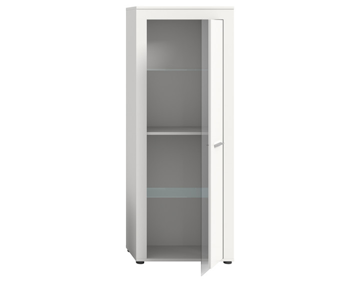 Vitrine blanc 60x159 cm Stafford