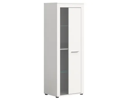 Vitrine blanc 60x159 cm Stafford