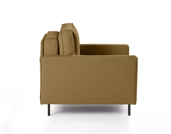 Fauteuil pieds hauts en tissu Charlie