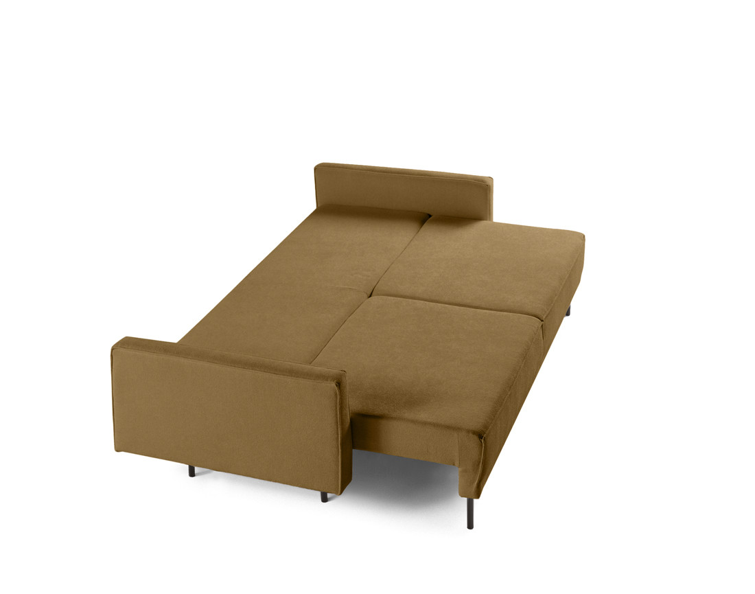 Canapé droit 3 places convertible avec coffre en tissu Charlie