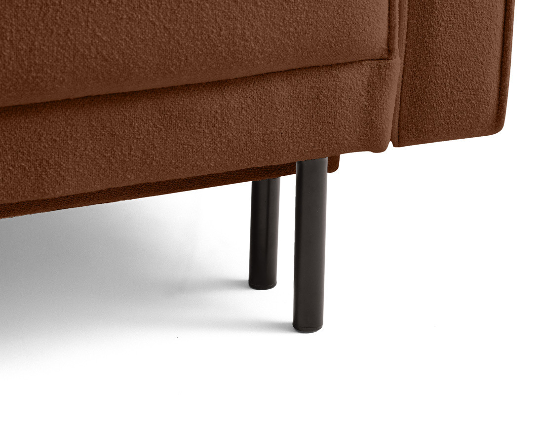 Canapé droit 3 places convertible avec coffre en tissu Charlie