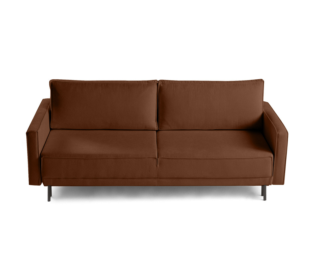 Canapé droit 3 places convertible avec coffre en tissu Charlie