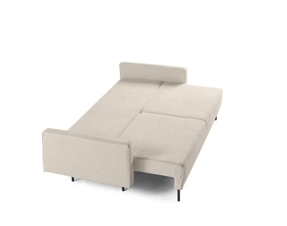 Canapé droit 3 places convertible avec coffre en tissu Charlie Canapé droit 3 places convertible avec coffre en tissu Charlie