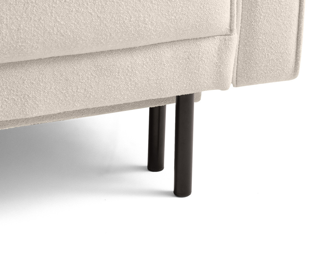 Canapé droit 3 places convertible avec coffre en tissu Charlie Canapé droit 3 places convertible avec coffre en tissu Charlie