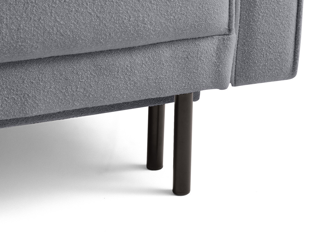 Canapé droit 3 places convertible avec coffre en tissu Charlie Canapé droit 3 places convertible avec coffre en tissu Charlie
