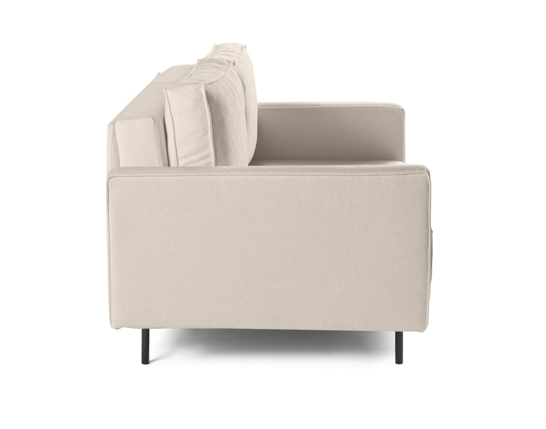 Canapé droit 2 places en tissu Charlie Canapé droit 2 places en tissu Charlie