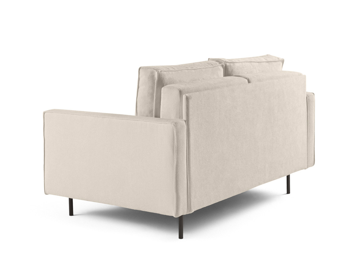 Canapé droit 2 places en tissu Charlie Canapé droit 2 places en tissu Charlie