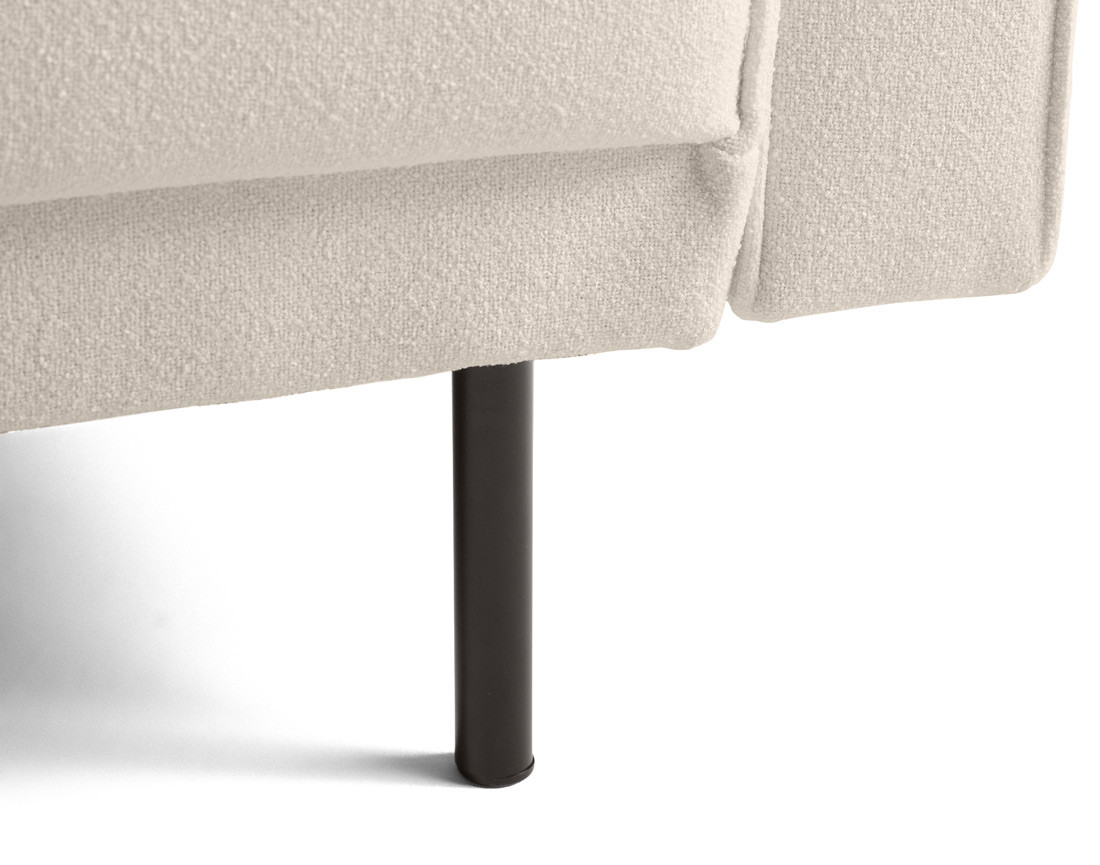 Canapé droit 2 places en tissu Charlie Canapé droit 2 places en tissu Charlie