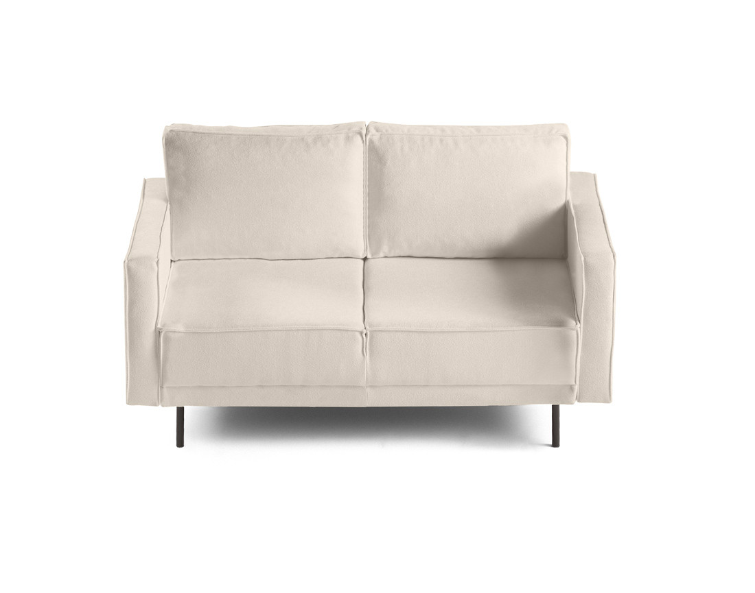 Canapé droit 2 places en tissu Charlie Canapé droit 2 places en tissu Charlie