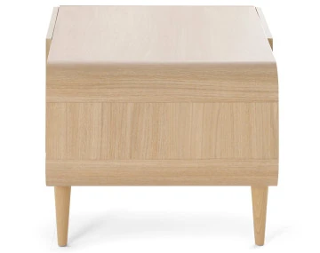 Table basse bois et cannage 1 niche 100 cm Mathilde