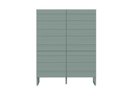 Sofia - buffet haut - vert sauge mat - 140x110 cm Bestmobilier