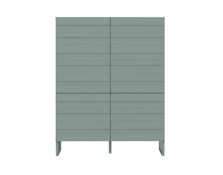 Sofia - buffet haut - vert sauge mat - 140x110 cm Bestmobilier