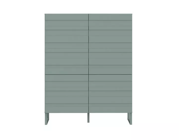 Sofia - buffet haut - vert sauge mat - 140x110 cm Bestmobilier