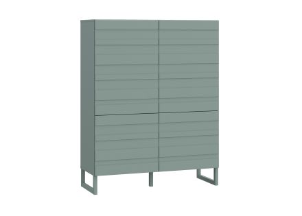 Sofia - buffet haut - vert sauge mat - 140x110 cm Bestmobilier