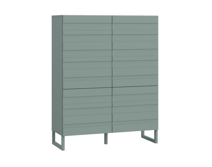 Sofia - buffet haut - vert sauge mat - 140x110 cm Bestmobilier