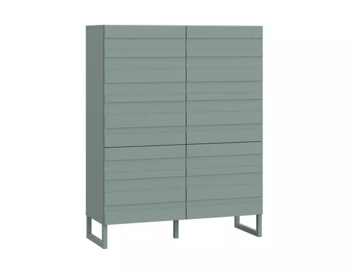 Sofia - buffet haut - vert sauge mat - 140x110 cm Bestmobilier