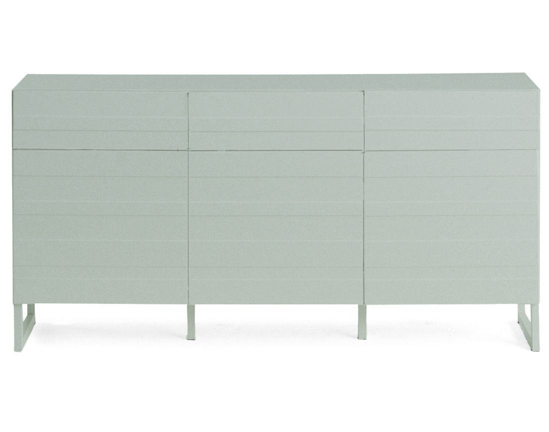 Sofia - buffet bas - vert sauge mat - 165 cm Bestmobilier