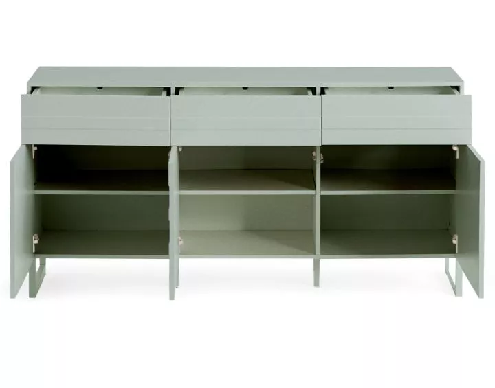 Sofia - buffet bas - vert sauge mat - 165 cm Bestmobilier