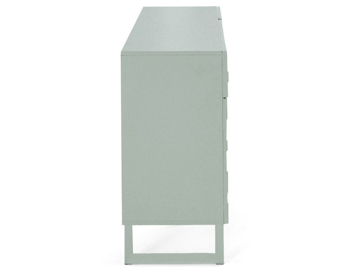 Sofia - buffet bas - vert sauge mat - 165 cm Bestmobilier