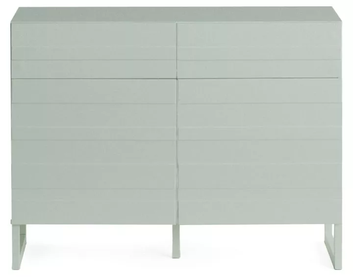 Sofia - buffet bas - vert sauge mat - 110 cm Bestmobilier