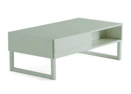 Sofia - table basse - vert sauge mat - 110 cm Bestmobilier