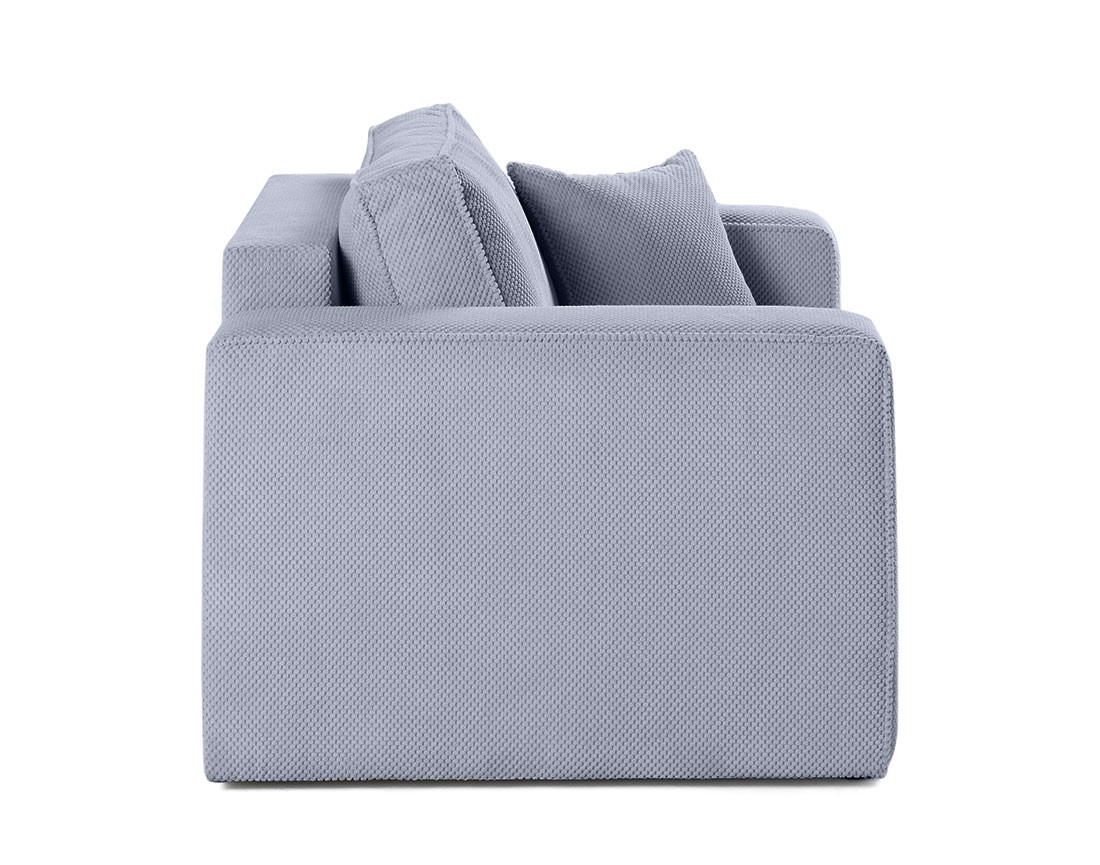 Fauteuil en velours texturé Topaze