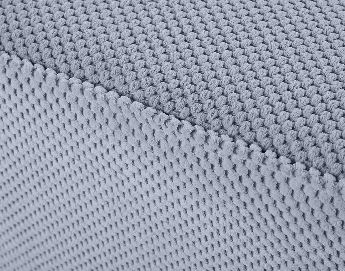 Fauteuil en velours texturé Topaze