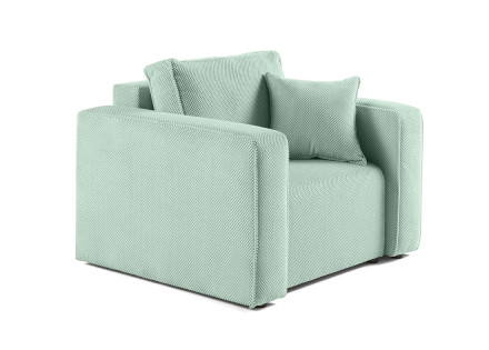 Fauteuil en velours texturé Topaze