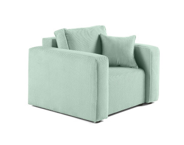 Fauteuil en velours texturé...