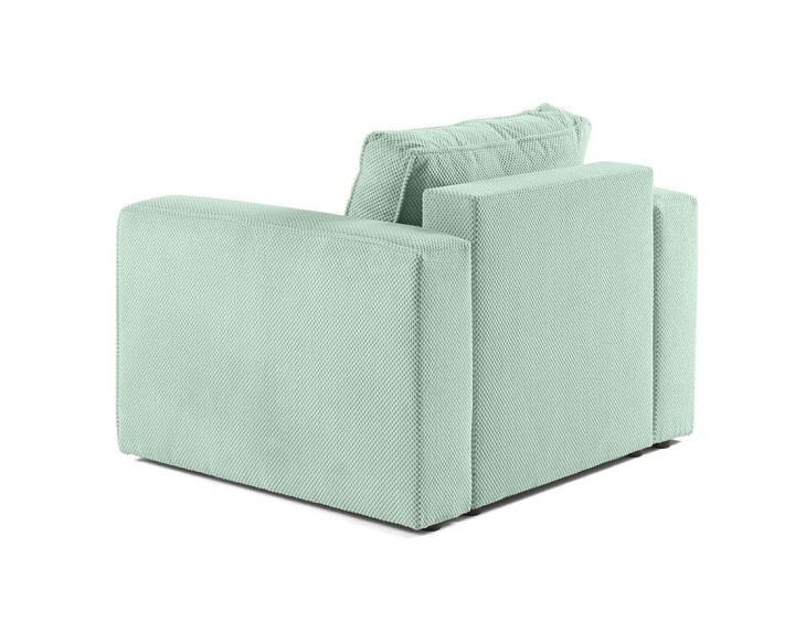 Fauteuil en velours texturé Topaze