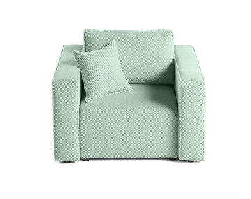 Fauteuil en velours texturé Topaze