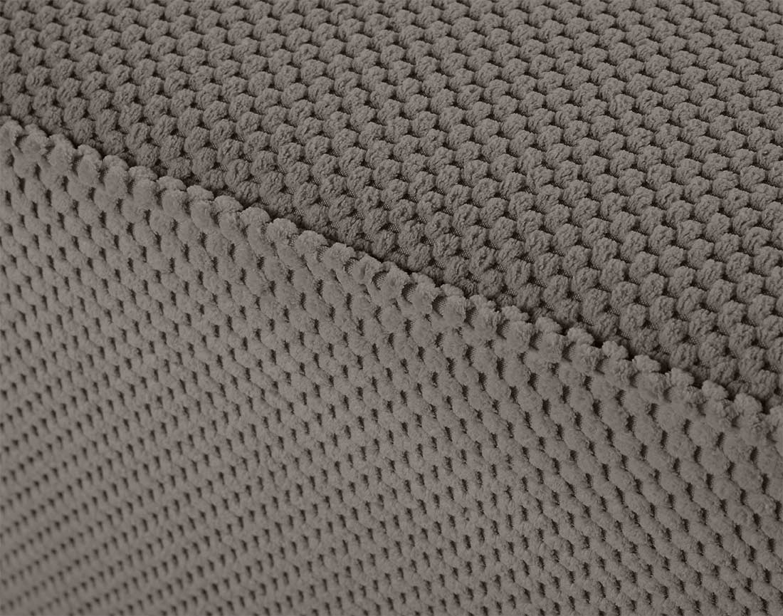 Fauteuil en velours texturé Topaze