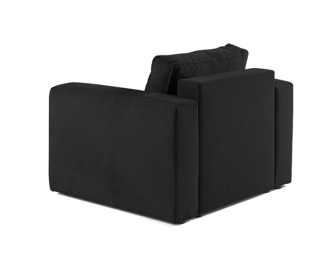 Fauteuil en velours texturé Topaze
