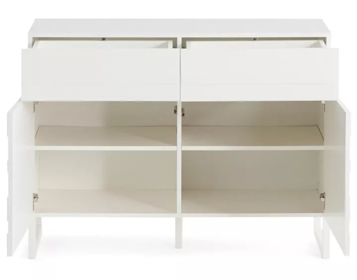 Buffet bas blanc 110 cm Sofia