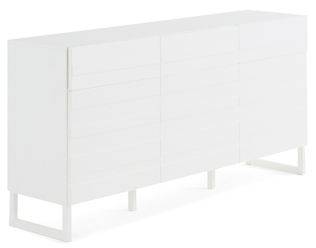 Buffet bas blanc 165 cm Sofia