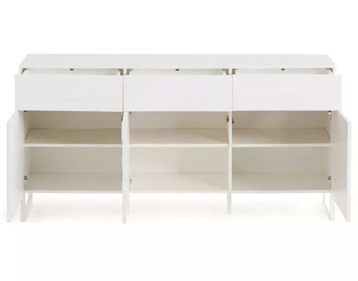 Buffet bas blanc 165 cm Sofia