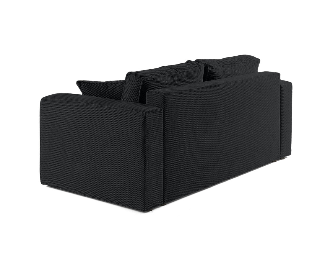 Canapé droit 2 places en velours texturé Topaze Canapé droit 2 places en velours texturé Topaze