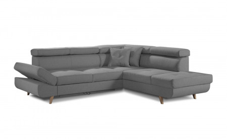 Linea - Canapé d'angle droit convertible scandinave - L 252 x P 190cm Linea - Canapé d'angle droit convertible scandinave - L 252 x P 190cm
