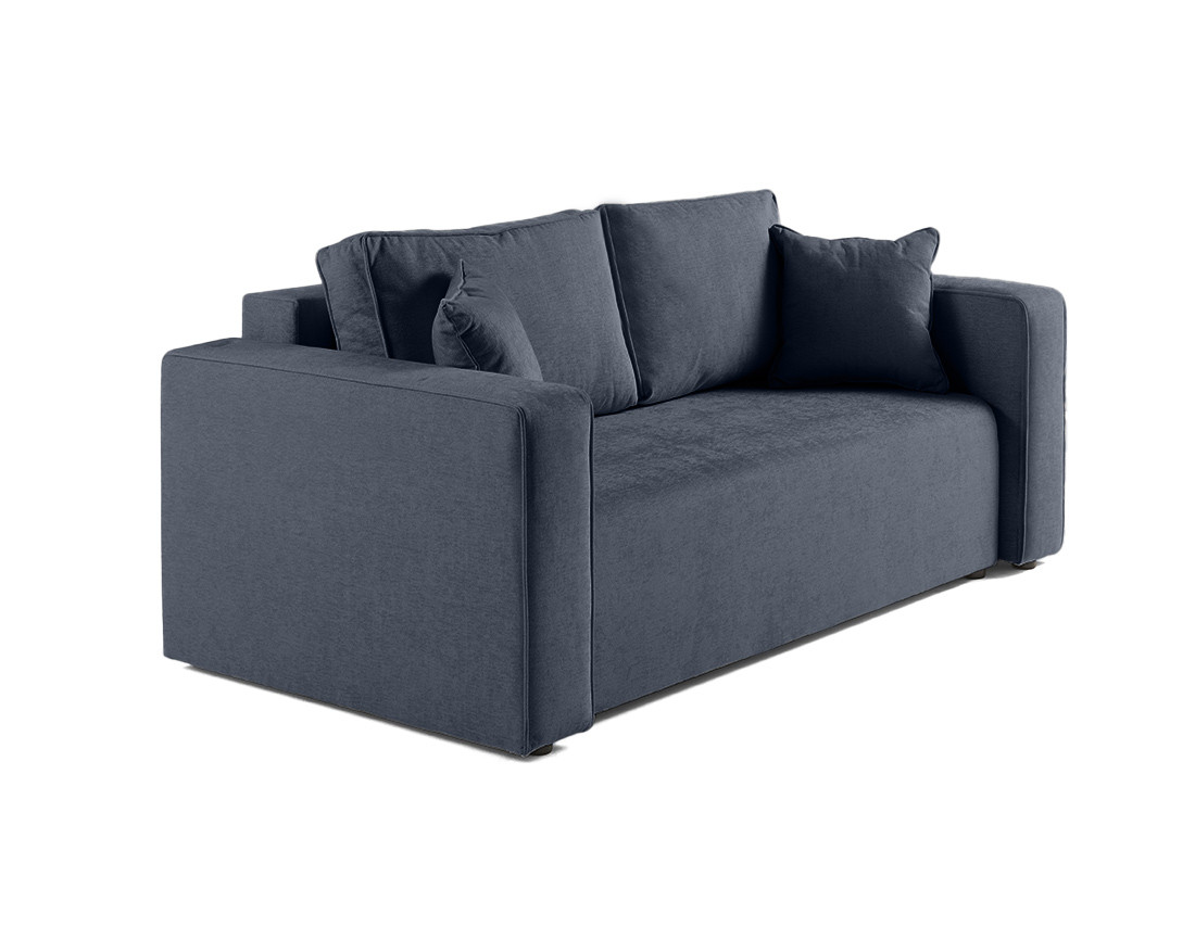 Canapé droit 2 places en tissu Topaze