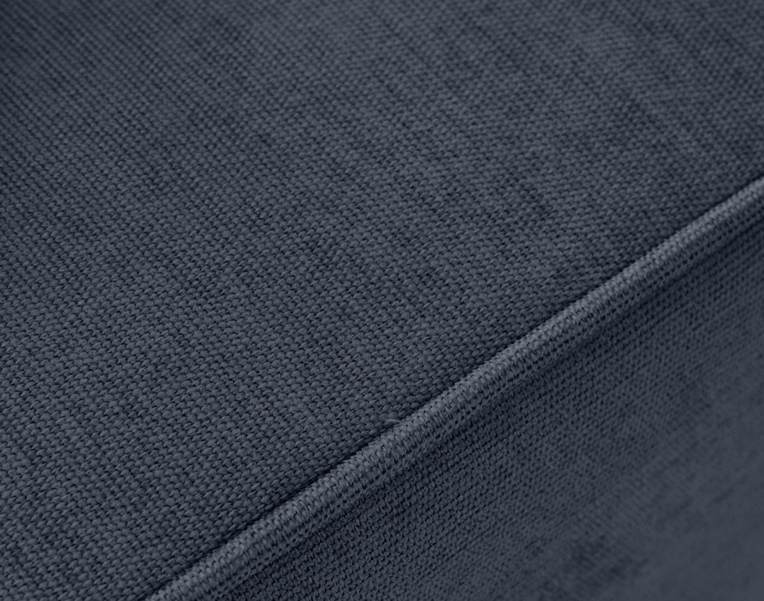 Canapé droit 2 places en tissu Topaze