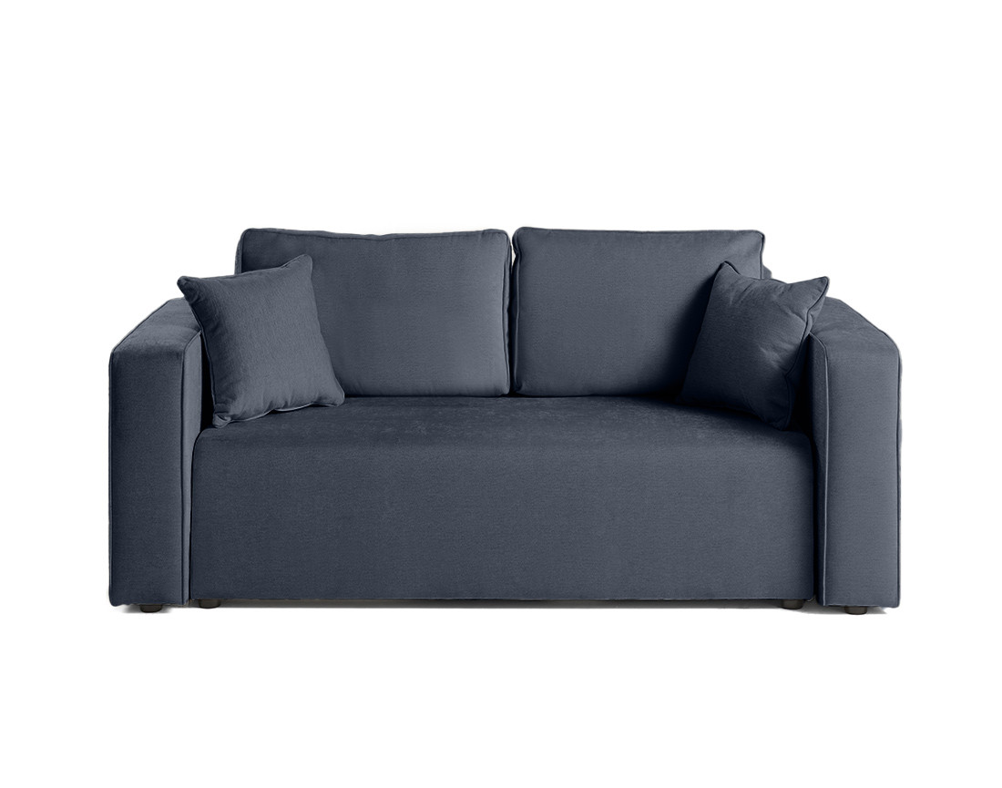 Canapé droit 2 places en tissu Topaze