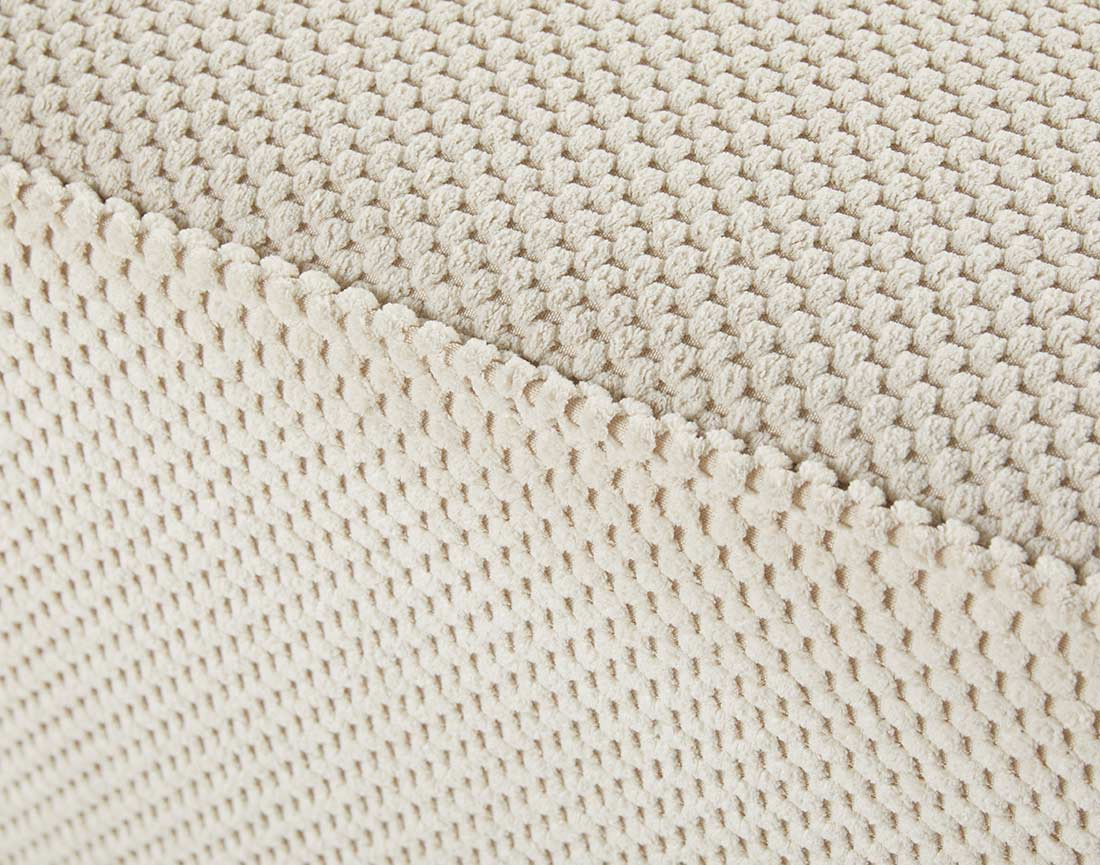 Canapé droit 2 places en velours texturé Topaze Canapé droit 2 places en velours texturé Topaze