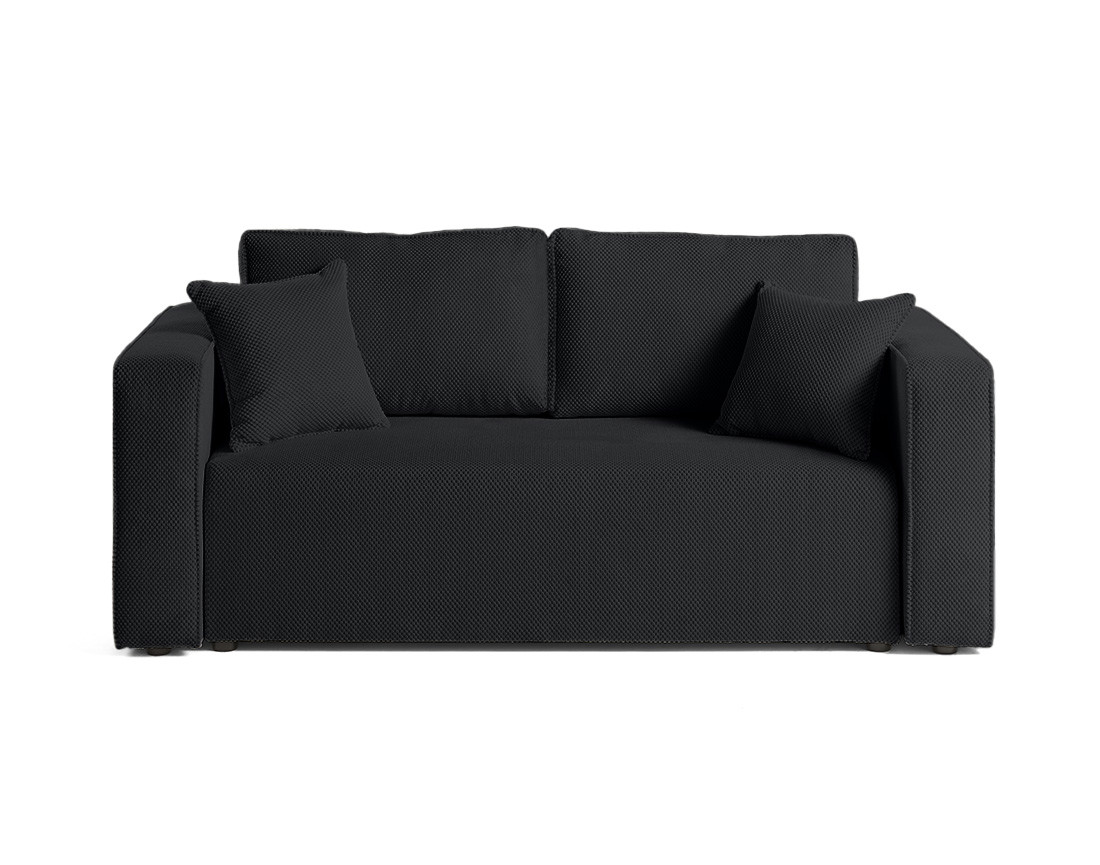 Canapé droit 2 places en velours texturé Topaze Canapé droit 2 places en velours texturé Topaze