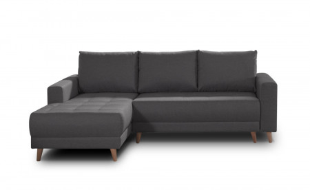Ivar - Canapé d'angle convertible 4 places - avec coffre et poche de rangement - Style scandinave - Gauche Ivar - Canapé d'angle convertible 4 places - avec coffre et poche de rangement - Style scandinave - Gauche