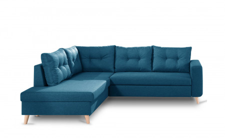 NORDIC - Canapé scandinave d'angle gauche L convertible en tissu - 234x86x188cm NORDIC - Canapé scandinave d'angle gauche L convertible en tissu - 234x86x188cm